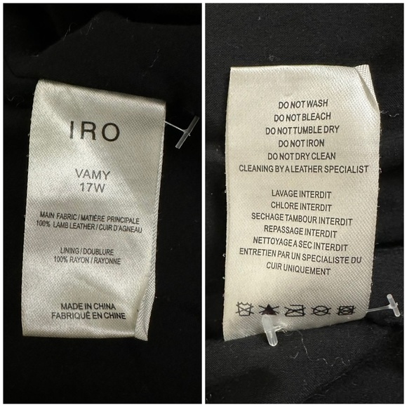 IRO Vamy Studded Leather Biker Jacket - Picture 13 of 15